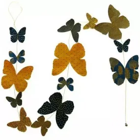 Guirlande papier vintage déco Papillons Lamali